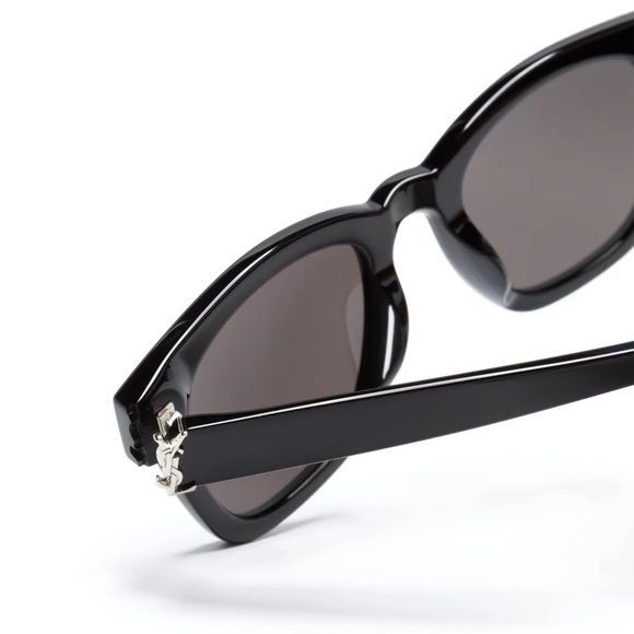 Brand New! YSL Saint Laurent Monogram Square Sunglasses Silver Hardware unisex main image 6